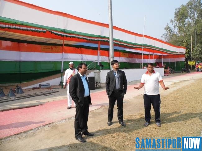 Today given will be the flag salute,Preparation Complete Samastipur Now