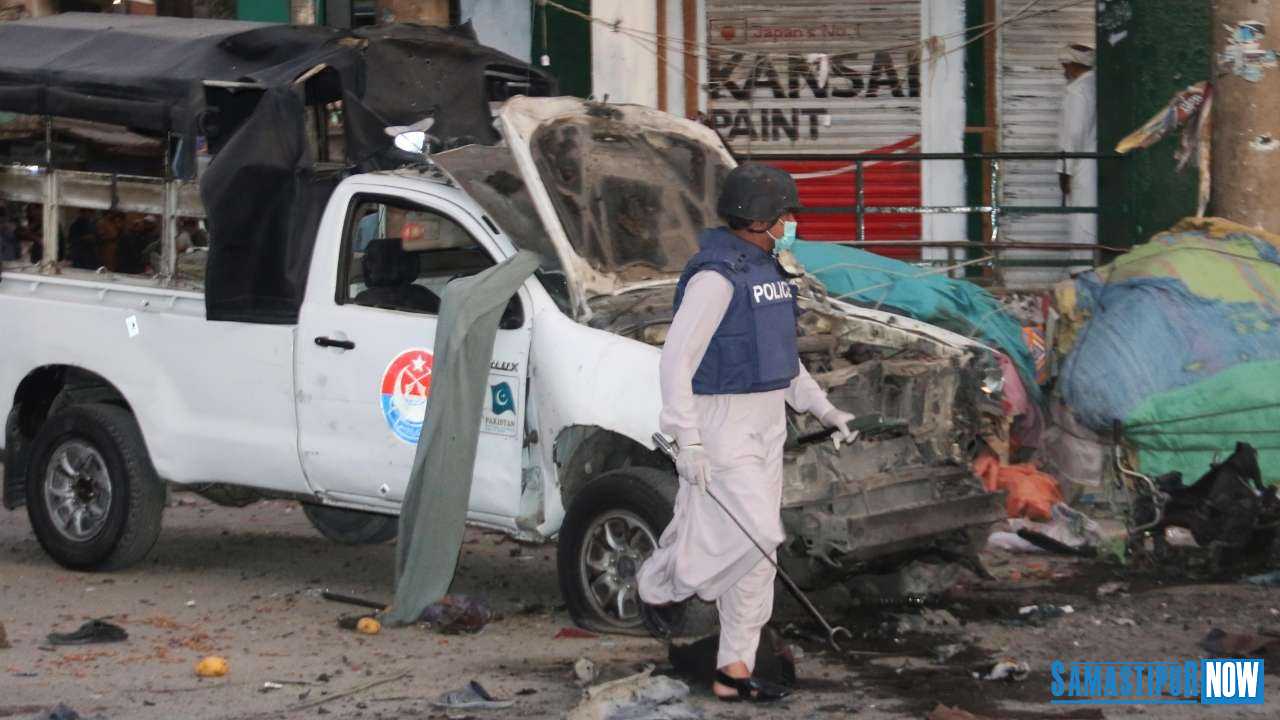 The explosion made by targeting the police vehicle in pakistan, 5 killed and 38 injured Samastipur Now